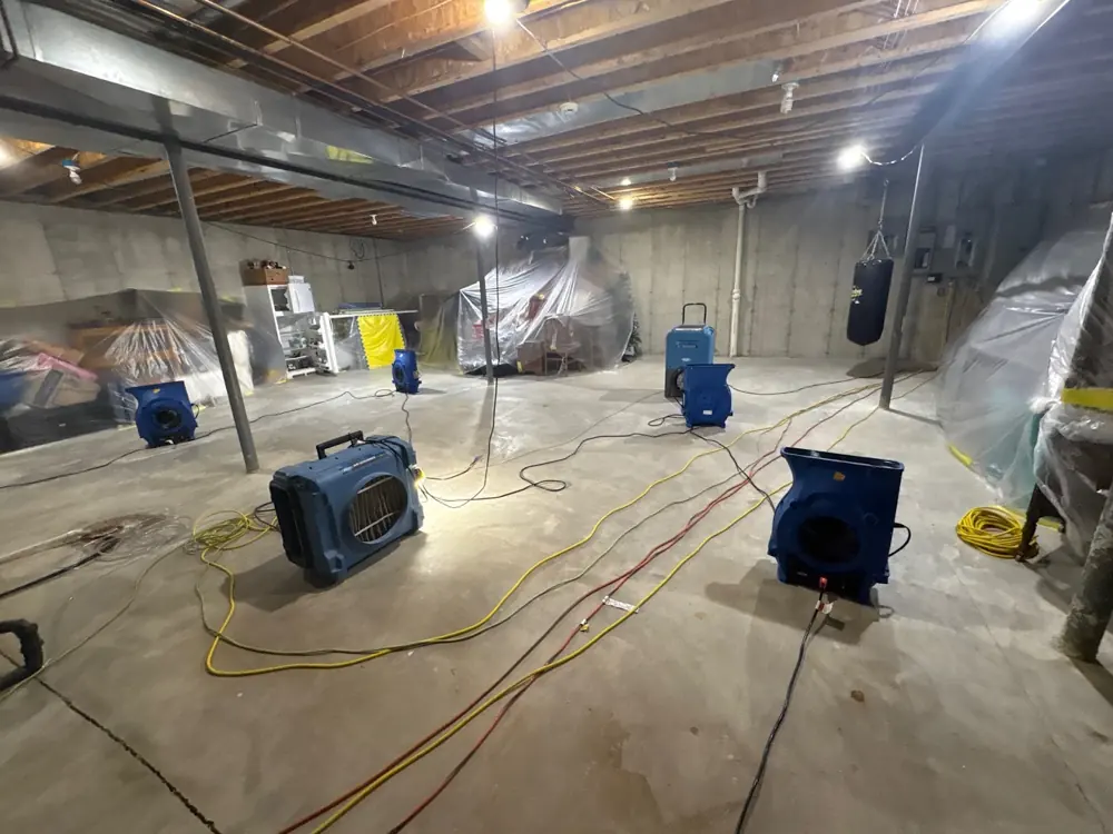 Restoration equipment on an Aurora job