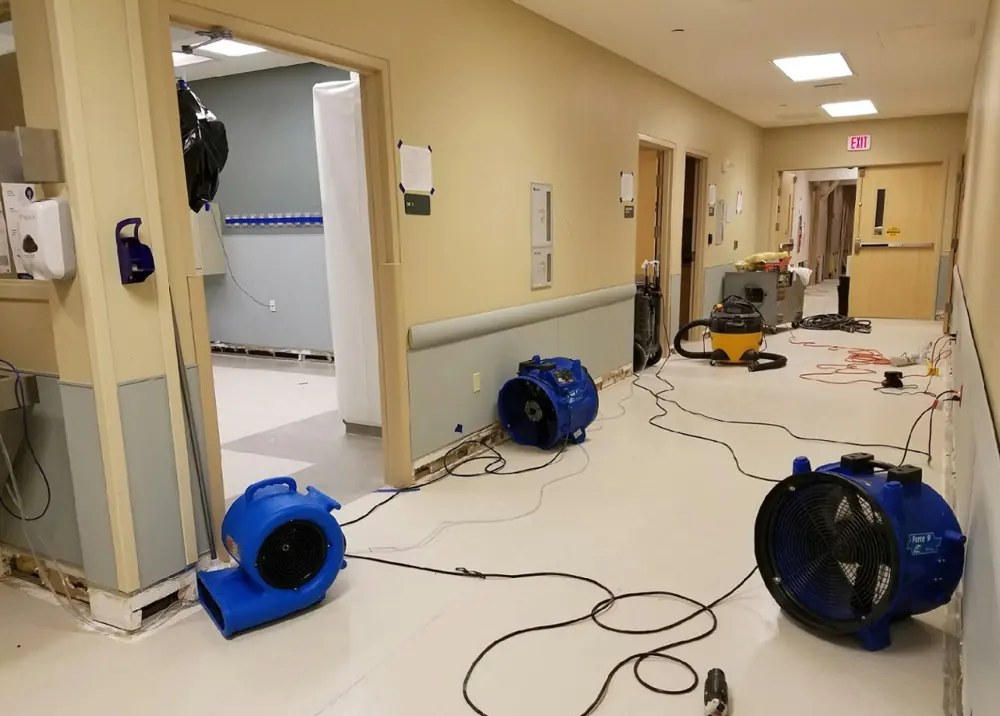 Restoration equipment on an Aurora job