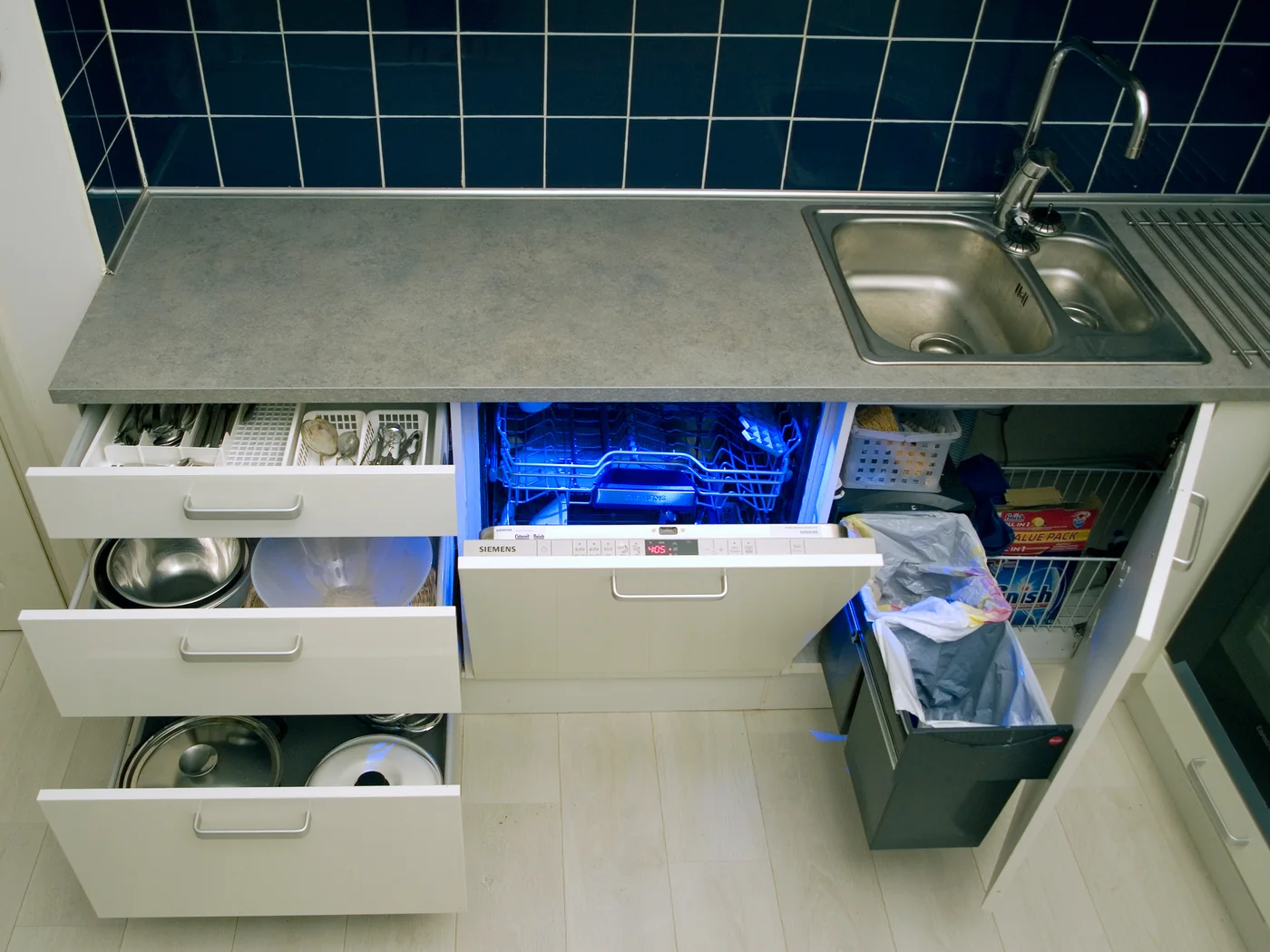 Dishwasher Leak Water Damage in an Aurora home
